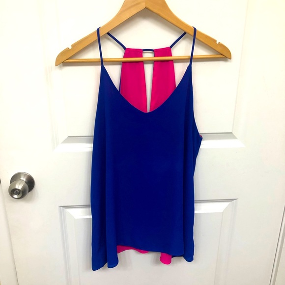 Blu Pepper Tops - Reversible Blue and Pink Top